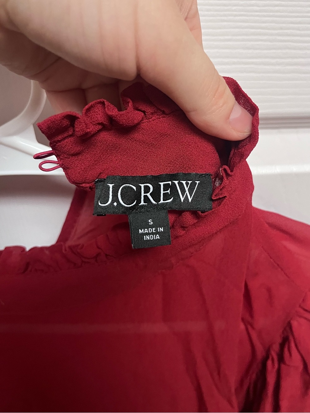 J.Crew Ruffle Neck Blouse - Picture 3 of 5